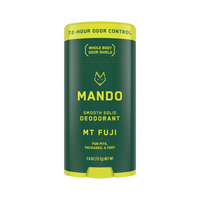 yellow green stick of Mando mt fuji deodorant against white background