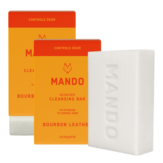 Bourbon Leather | 4-in-1 Acidified Cleansing Bar 2-Pack