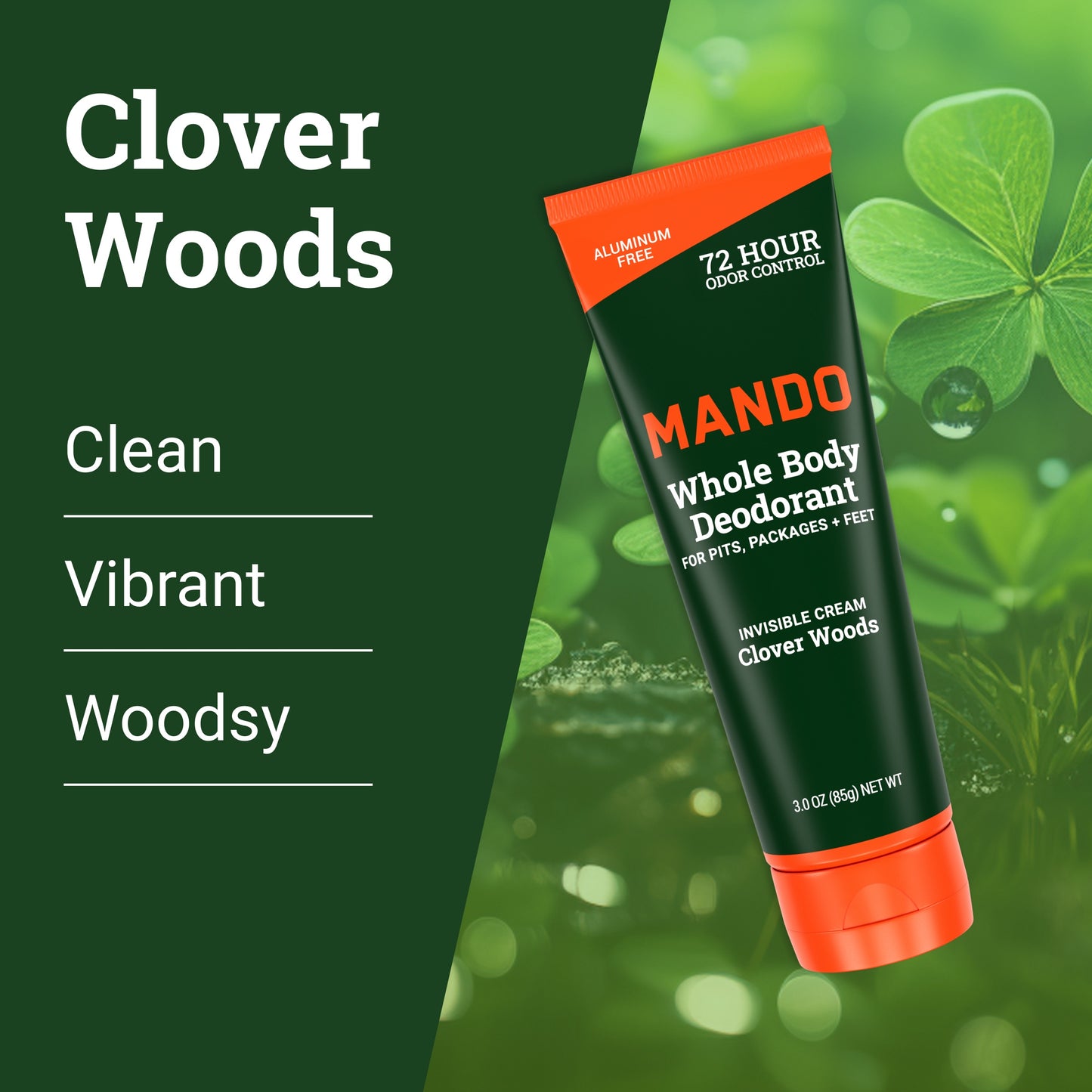 Clover Woods | Invisible Cream Deodorant