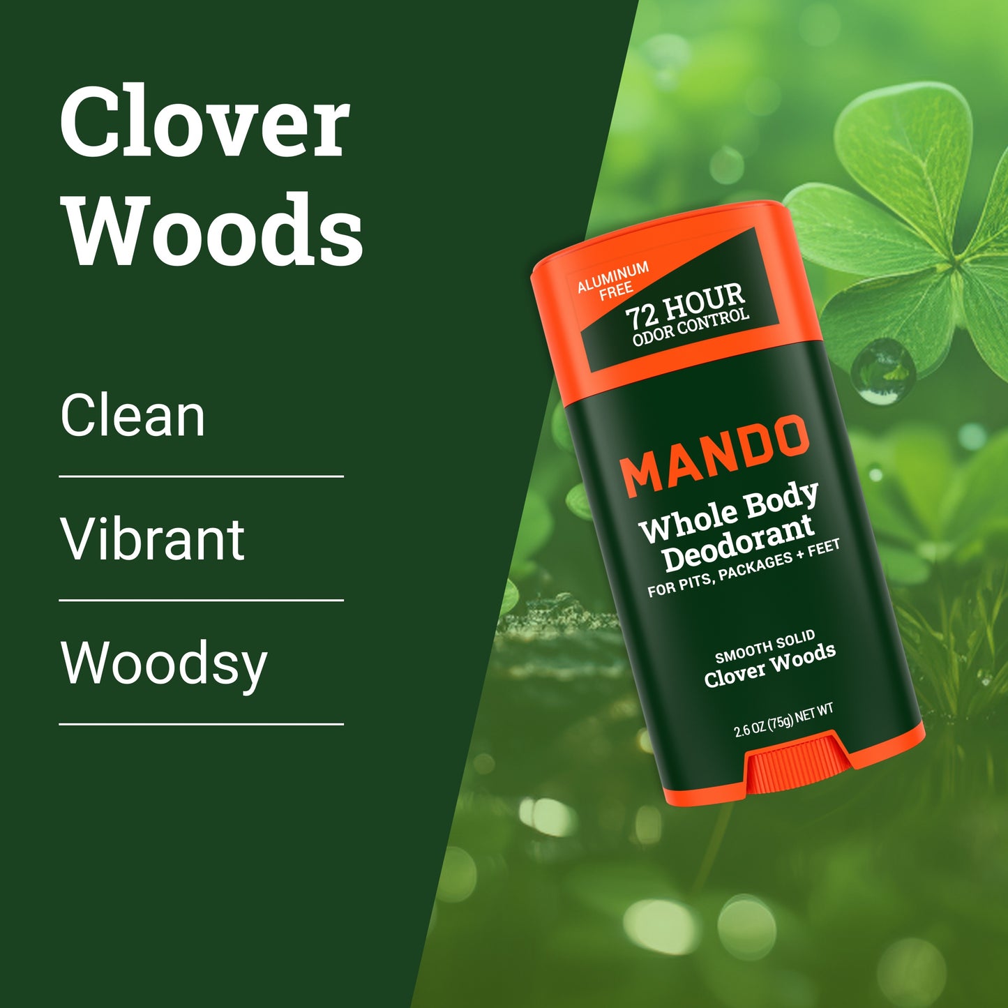 Clover Woods | Smooth Solid Deodorant