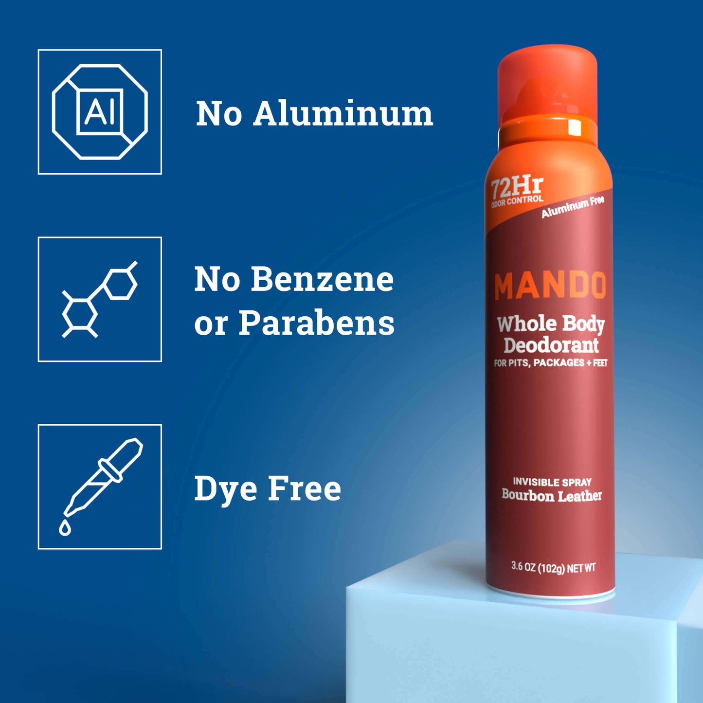 Red-can-spray-deodorant-bourbon-leather-invisible-spray-orange-top-aluminum-free-dye-free