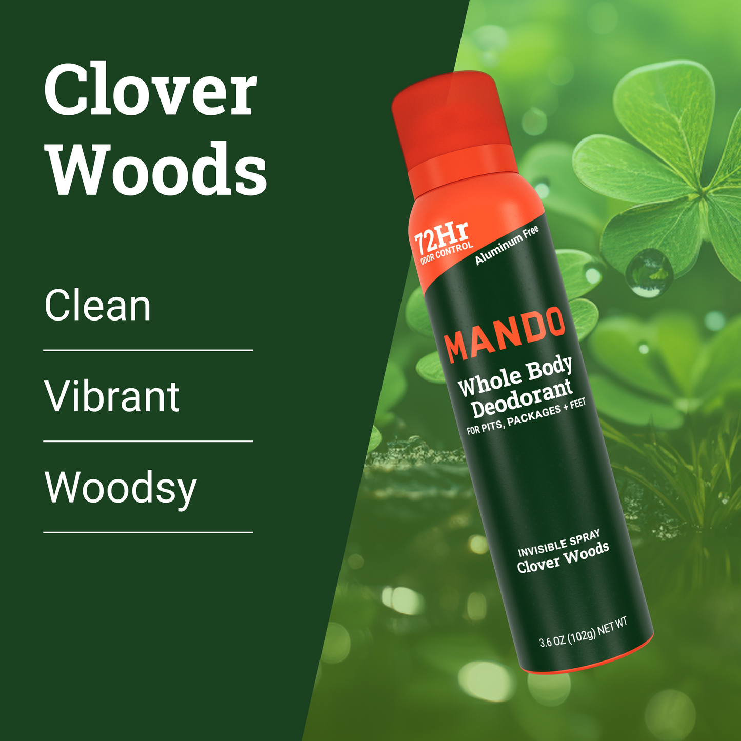 Clover Woods | Invisible Spray Deodorant